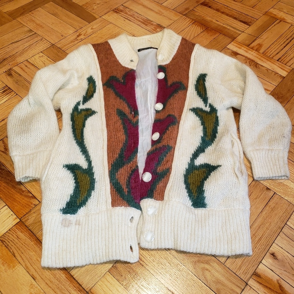 Button down Winter Sweater